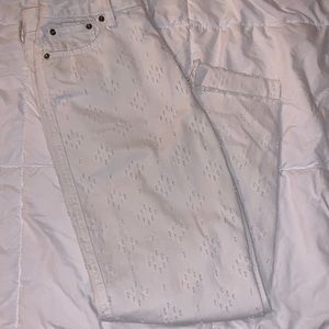 White jeans w/ detailing